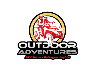 Outdoor Adventures  tagline = ( ATV Tours - Cottages- Flights ) logo design by yurie