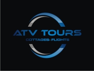 Outdoor Adventures  tagline = ( ATV Tours - Cottages- Flights ) logo design by EkoBooM