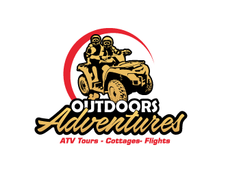 Outdoor Adventures  tagline = ( ATV Tours - Cottages- Flights ) logo design by yurie