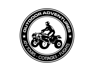 Outdoor Adventures  tagline = ( ATV Tours - Cottages- Flights ) logo design by qqdesigns