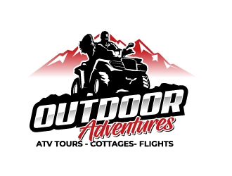 Outdoor Adventures  tagline = ( ATV Tours - Cottages- Flights ) logo design by jaize