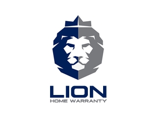 Lion Home Warranty logo design by nikkl