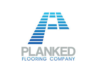 PLANKED FLOORING COMPANY logo design by czars