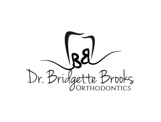 Dr. Bridgette Brooks Orthodontics  logo design by Greenlight