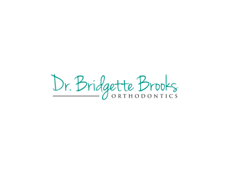 Dr. Bridgette Brooks Orthodontics  logo design by ammad
