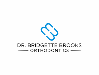 Dr. Bridgette Brooks Orthodontics  logo design by Lafayate