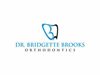 Dr. Bridgette Brooks Orthodontics  logo design by Lafayate
