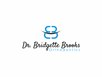 Dr. Bridgette Brooks Orthodontics  logo design by Lafayate