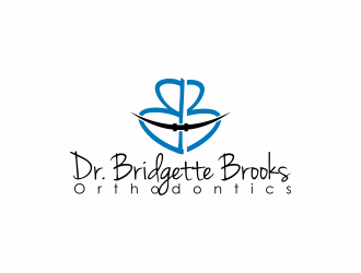 Dr. Bridgette Brooks Orthodontics  logo design by Lafayate