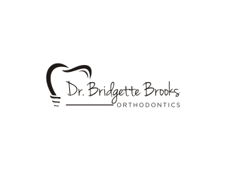 Dr. Bridgette Brooks Orthodontics  logo design by Adundas