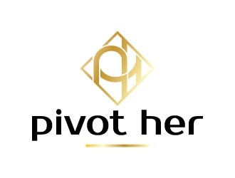 Pivot Her or PivotHer logo design by azure