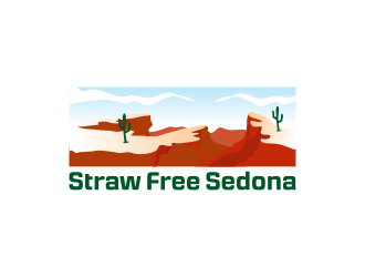 Straw Free Sedona logo design by Panara