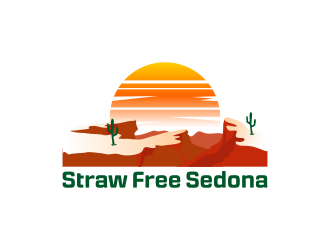 Straw Free Sedona logo design by Panara