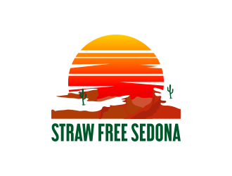 Straw Free Sedona logo design by Panara