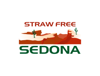 Straw Free Sedona logo design by Panara