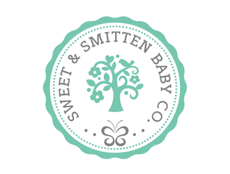 Sweet & Smitten logo design by logolady