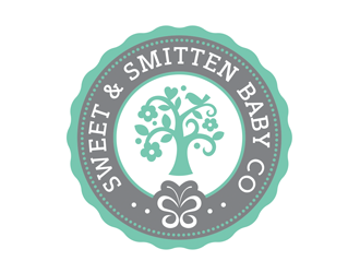 Sweet & Smitten logo design by logolady