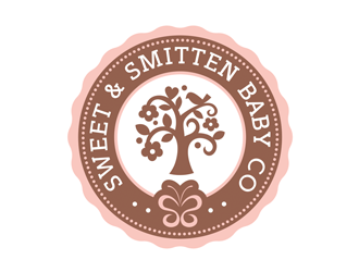 Sweet & Smitten logo design by logolady