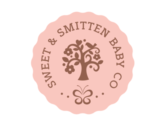 Sweet & Smitten logo design by logolady