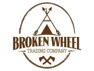 Broken Wheel Trading Company logo design by jaize