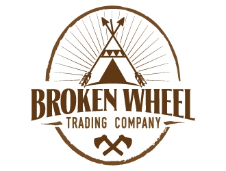 Broken Wheel Trading Company logo design by jaize