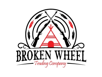 Broken Wheel Trading Company logo design by Suvendu