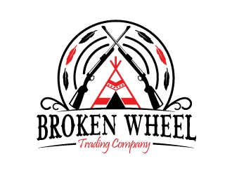 Broken Wheel Trading Company logo design by Suvendu