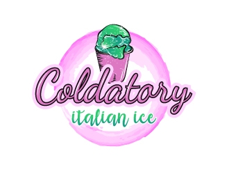 Coldatory  Italian Ice  logo design by BaneVujkov