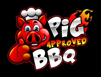 Pig Approved BBQ logo design by uttam