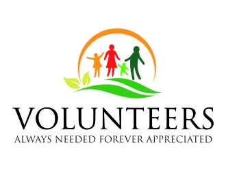 Volunteers : Always Needed Forever Appreciated logo design by jetzu