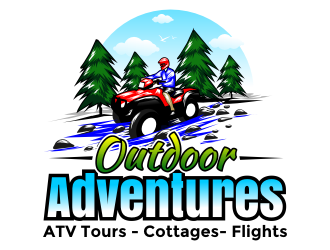 Outdoor Adventures  tagline = ( ATV Tours - Cottages- Flights ) logo design by rgb1