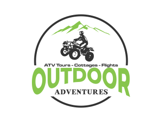 Outdoor Adventures  tagline = ( ATV Tours - Cottages- Flights ) logo design by qqdesigns