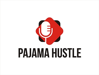 Pajama Hustle logo design by gitzart