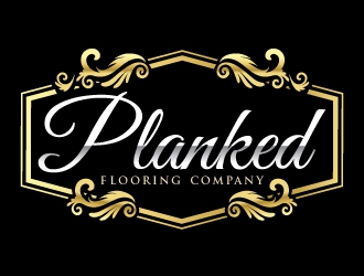 PLANKED FLOORING COMPANY logo design by Suvendu