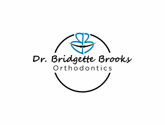 Dr. Bridgette Brooks Orthodontics  logo design by Lafayate