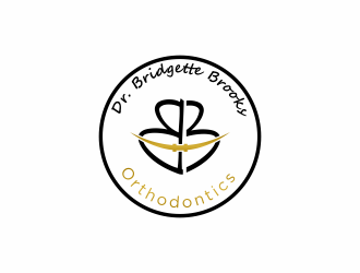 Dr. Bridgette Brooks Orthodontics  logo design by Lafayate