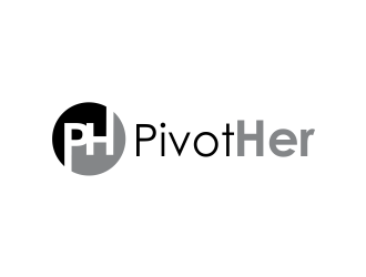 Pivot Her or PivotHer logo design by Girly