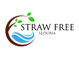 Straw Free Sedona logo design by jetzu