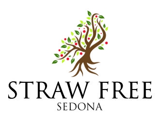 Straw Free Sedona logo design by jetzu