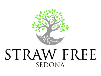 Straw Free Sedona logo design by jetzu