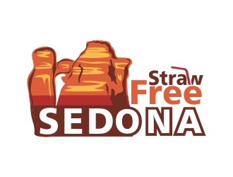 Straw Free Sedona logo design by mckris