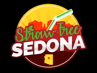 Straw Free Sedona logo design by Sarathi99