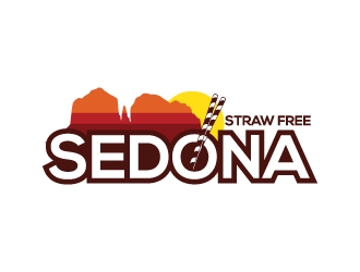 Straw Free Sedona logo design by zakdesign700