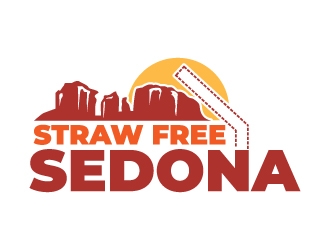 Straw Free Sedona logo design by jaize