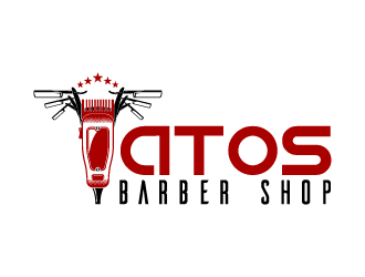 Tatos barber Shop logo design by fastsev