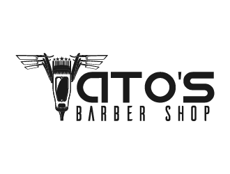 Tatos barber Shop logo design by fastsev