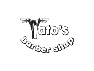 Tatos barber Shop logo design by fastsev