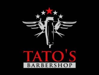 Tatos barber Shop logo design by imagine