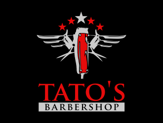 Tatos barber Shop logo design by imagine