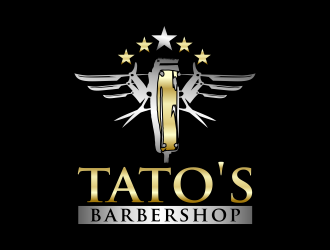 Tatos barber Shop logo design by imagine